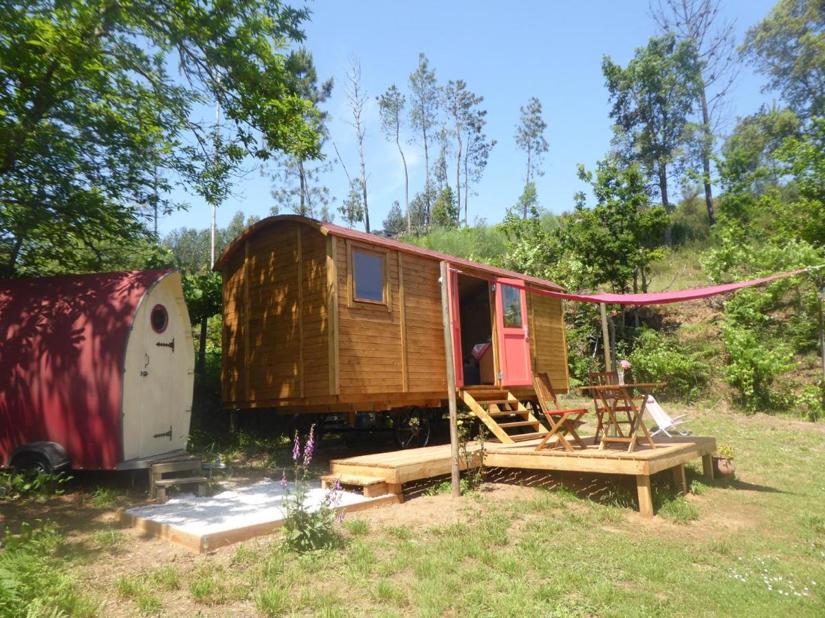 Rosa The Cosy Cabin - Gypsy Wagon - Shepherds Hut, River Views Off-Grid Eco Living Педроган-Гранди Экстерьер фото